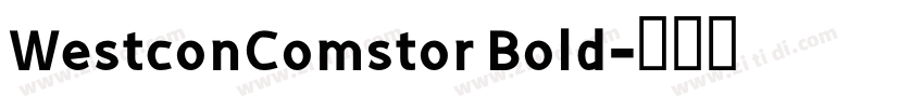 WestconComstor Bold字体转换